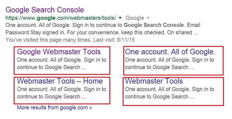 Poor Surveillance of Site Links Site Links