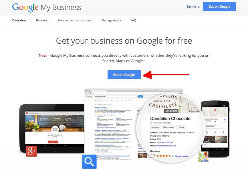 Local Business Details to Google
